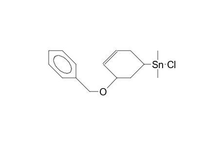 (cis-5-Benzyloxy-3-cyclohexenyl)-chloro-dimethyl-stannane