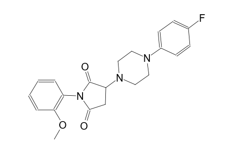3-[4-(4-fluorophenyl)-1-piperazinyl]-1-(2-methoxyphenyl)-2,5-pyrrolidinedione