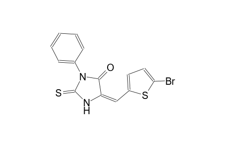 (5E)-5-[(5-bromo-2-thienyl)methylene]-3-phenyl-2-thioxo-4-imidazolidinone