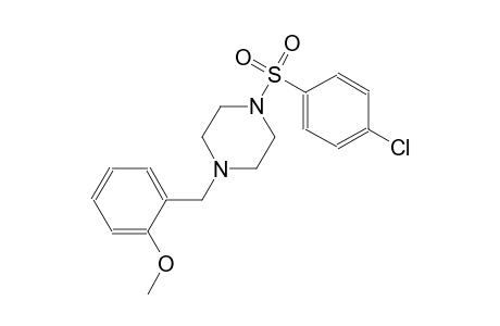 2-({4-[(4-chlorophenyl)sulfonyl]-1-piperazinyl}methyl)phenyl methyl ether