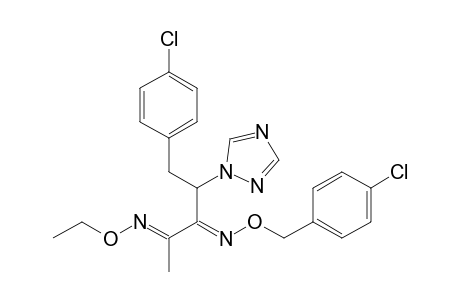 2,3-Pentanedione, 5-(4-chlorophenyl)-4-(1H-1,2,4-triazol-1-yl)-, 3-[O-[(4-chlorophenyl)methyl]oxime] 2-(O-ethyloxime)