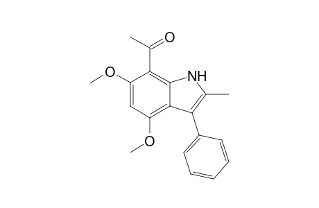 7-(4,6-Dimethoxy-2-methyl-3-phenylindolyl)ethanone