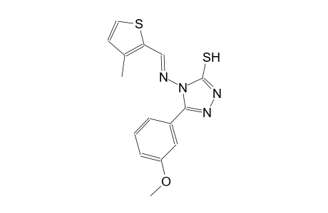 5-(3-methoxyphenyl)-4-{[(E)-(3-methyl-2-thienyl)methylidene]amino}-4H-1,2,4-triazole-3-thiol