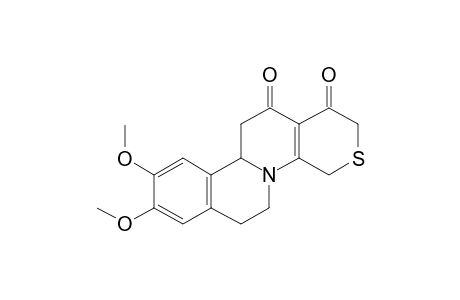 8,9-Dimethoxy-5,6,10b,11-tetrahydro-4H-3-thia-4b-aza-chrysene-1,12-dione