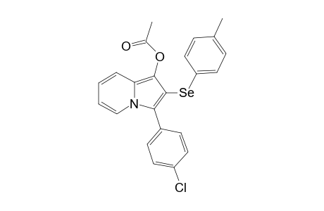 3-(4-Chlorophenyl)-2-(p-tolylselanyl)indolizin-1-yl acetate