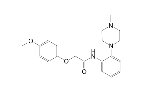 2-(4-methoxyphenoxy)-N-[2-(4-methyl-1-piperazinyl)phenyl]acetamide