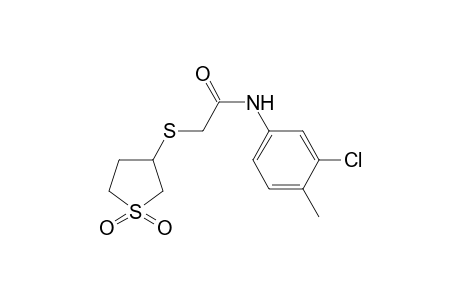 Acetamide, N-(3-chloro-4-methylphenyl)-2-[(tetrahydro-3-thienyl)thio]-, S,S-dioxide
