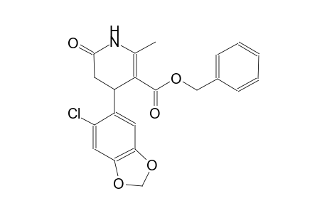 benzyl 4-(6-chloro-1,3-benzodioxol-5-yl)-2-methyl-6-oxo-1,4,5,6-tetrahydro-3-pyridinecarboxylate