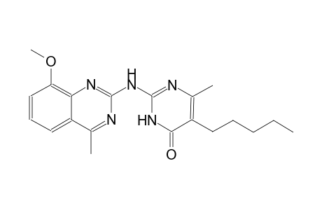 4(3H)-pyrimidinone, 2-[(8-methoxy-4-methyl-2-quinazolinyl)amino]-6-methyl-5-pentyl-