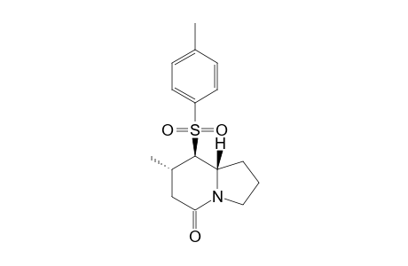 (7S*,8R*,8aS*)-7-Methyl-8-(toluene-4-sulfonyl)hexahydro-6H-indolizin-5-one