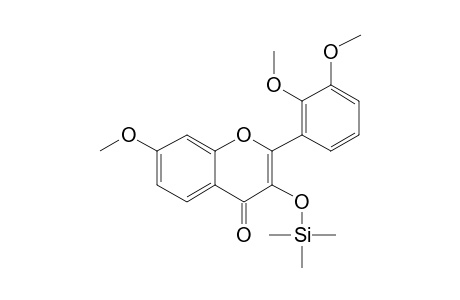 3-Hydroxy-7,2',3'-trimethoxyflavone, trimethylsilyl ether