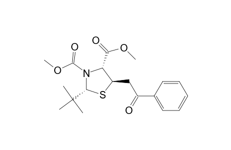 (2R,4R,5R)-dimethyl 2-(t-butyl)-5-benzoylmethyl-1,3-thiazolidine-3,4-dicarboxylate