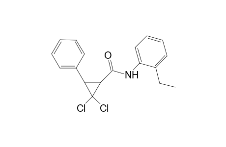 2,2-Dichloro-N-(2-ethylphenyl)-3-phenylcyclopropanecarboxamide