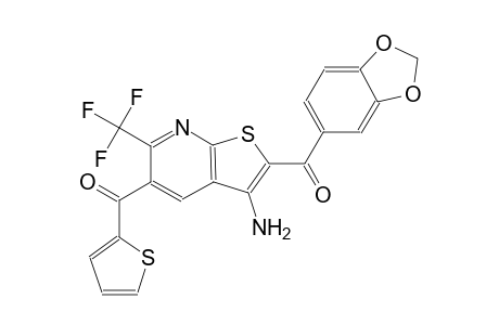 (3-amino-2-(benzo[d][1,3]dioxole-5-carbonyl)-6-(trifluoromethyl)thieno[2,3-b]pyridin-5-yl)(thiophen-2-yl)methanone