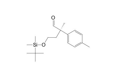 (R)-4-(tert-butyldimethylsiloxy)-2-methyl-2-(4-methylphenyl)butanal