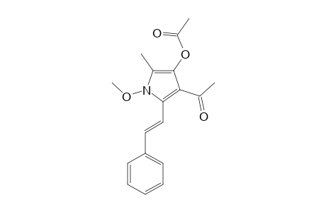 3-ACETOXY-4-ACETYL-1-METHOXY-2-METHYL-5-STYRYL-1H-PYRROLE