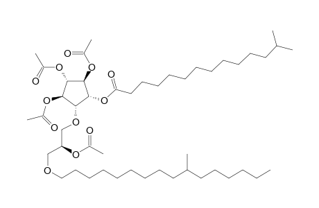 [(1R,2R,3S,4R,5R)-2,3,4-triacetoxy-5-[(2S)-2-acetoxy-3-(10-methylhexadecoxy)propoxy]cyclopentyl] 13-methyltetradecanoate