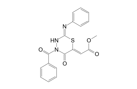 (Z)-Methyl 2-((Z)-4-benzoyl-5-oxo-2-(phenylimino)-1,3,4-thiadiazin-6-ylidene)acetate