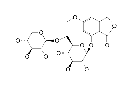 5-METHOXYPHTALIDE_7-O-BETA-XYLOPYRANOSYL-(1-6)-BETA-GLUCOPYRANOSIDE