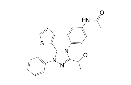 N-[4-(3-acetyl-1-phenyl-5-thiophen-2-yl-1,5-dihydro-[1,2,4]triazol-4-yl)-phenyl]-acetamide