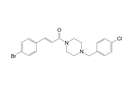 (E)-3-(4-Bromophenyl)-1-[4-(4-chlorobenzyl)piperazin-1-yl]prop-2-en-1-one