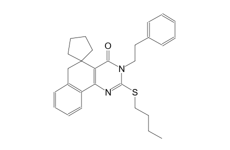 2-(butylthio)-3-phenethyl-3H-spiro[benzo[h]quinazoline-5,1'-cyclopentan]-4(6H)-one