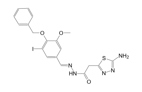 2-(5-amino-1,3,4-thiadiazol-2-yl)-N'-{(E)-[4-(benzyloxy)-3-iodo-5-methoxyphenyl]methylidene}acetohydrazide