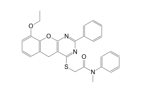 acetamide, 2-[(9-ethoxy-2-phenyl-5H-[1]benzopyrano[2,3-d]pyrimidin-4-yl)thio]-N-methyl-N-phenyl-