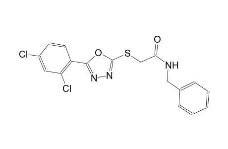 N-benzyl-2-{[5-(2,4-dichlorophenyl)-1,3,4-oxadiazol-2-yl]sulfanyl}acetamide