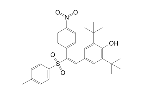 2,6-Ditert-butyl-4-[(E)-2-(4-nitrophenyl)-2-(p-tolylsulfonyl)vinyl]phenol