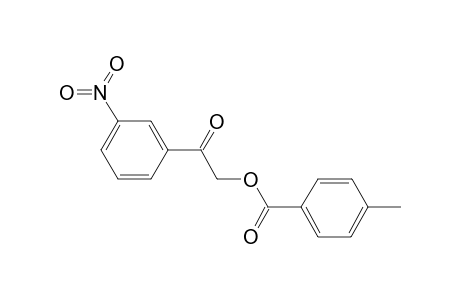 2-(3-Nitrophenyl)-2-oxoethyl 4-methylbenzoate