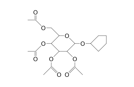 Tetra-O-acetyl-1-cyclopentyl.alpha.-D-glucopyranoside
