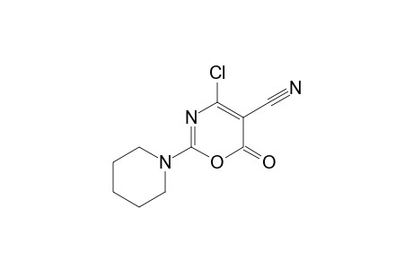 4-Chloro-5-cyano-2-piperidino-6H-1,3-oxazin-6-one