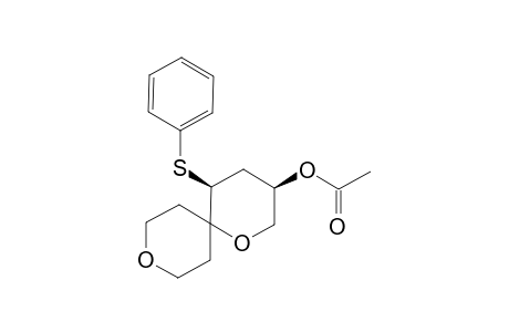 (3R,5S)-3-Acetoxy-5-phenylsulfanyl-1,9-dioxaspiro[5.5]undecane
