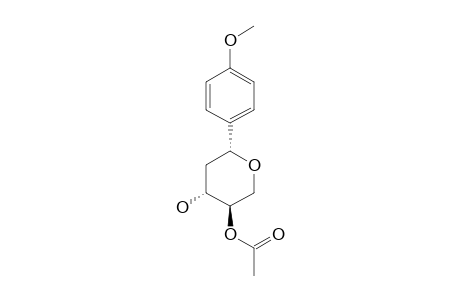 (2S*,4S*,5S*)-5-ACETOXY-2-(4-METHOXYPHENYL)-TETRAHYDROPYRAN-4-OL