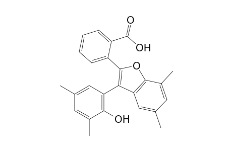 o-[5,7-dimethyl-3-(2-hydroxy-3,5-xylyl)-2-benzofuranyl]benzoic acid