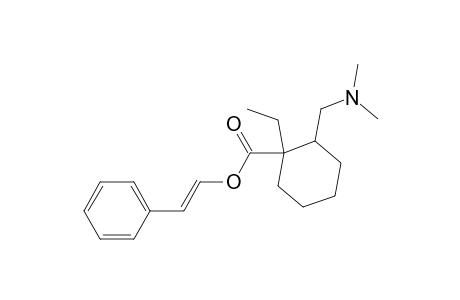 (2'-phenylethenyl) 2-[(dimethylamino)methyl]-1-ethylcyclohexane-1-carboxylate