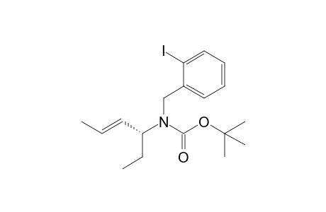 (R)-4-[N-(tert-Butoxycarbonyl)-N-(2-iodobenzyl)amino]hex-2-ene