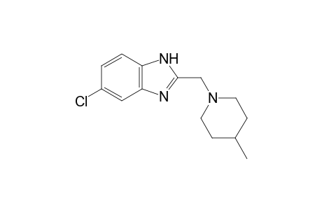 2-[(4'-Methylpiperidin-1'-yl)methyl]-5(6)-chloro-1H-benzimidazole