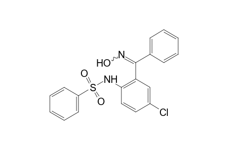 2'-benzoyl-4'-chlorobenzenesulfonanilide, oxime