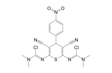 N'-[6-[(Z)-[chloranyl(dimethylamino)methylidene]amino]-3,5-dicyano-4-(4-nitrophenyl)-4H-thiopyran-2-yl]-N,N-dimethyl-carbamimidoyl chloride