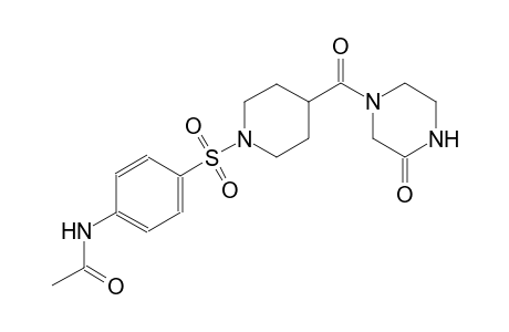 acetamide, N-[4-[[4-[(3-oxo-1-piperazinyl)carbonyl]-1-piperidinyl]sulfonyl]phenyl]-
