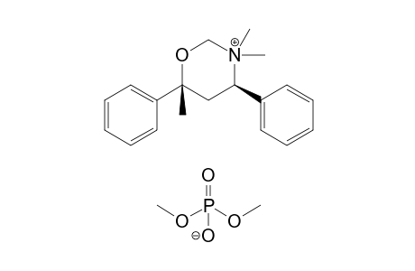 (4R*,6R*)-3,3,6-Trimethyl-4,6-diphenyltetrahydro-1,3-oxazinium dimethyl phosphate