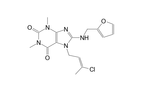 7-[(2E)-3-chloro-2-butenyl]-8-[(2-furylmethyl)amino]-1,3-dimethyl-3,7-dihydro-1H-purine-2,6-dione