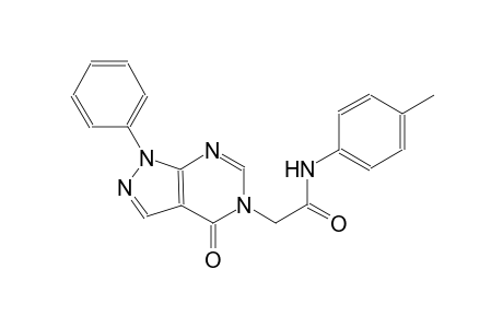 N-(4-methylphenyl)-2-(4-oxo-1-phenyl-1,4-dihydro-5H-pyrazolo[3,4-d]pyrimidin-5-yl)acetamide
