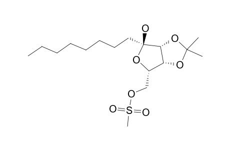 1-ALPHA-OCTYL-5-O-METHANESULFONYL-2,3-O-ISOPROPYLIDENE-L-LYXOSE