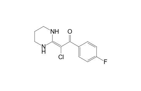 2-Chloranyl-2-(1,3-diazinan-2-ylidene)-1-(4-fluorophenyl)ethanone