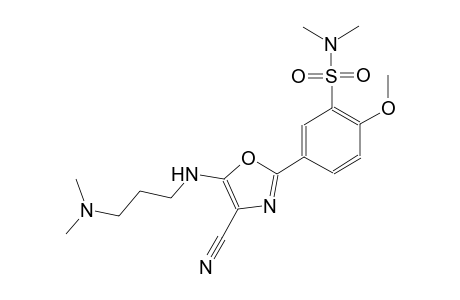 benzenesulfonamide, 5-[4-cyano-5-[[3-(dimethylamino)propyl]amino]-2-oxazolyl]-2-methoxy-N,N-dimethyl-