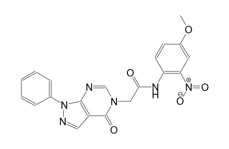 N-(4-methoxy-2-nitrophenyl)-2-(4-oxo-1-phenyl-1,4-dihydro-5H-pyrazolo[3,4-d]pyrimidin-5-yl)acetamide