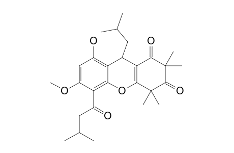 1,3-DIOXO-4,9-DIHYDRO-8-HYDROXY-6-METHOXY-2,2,4,4-TETRAMETHYL-5-(3-METHYL-1-OXOBUTYL)-9-(2-METHYLPROPYL)-1H-XANTHENE